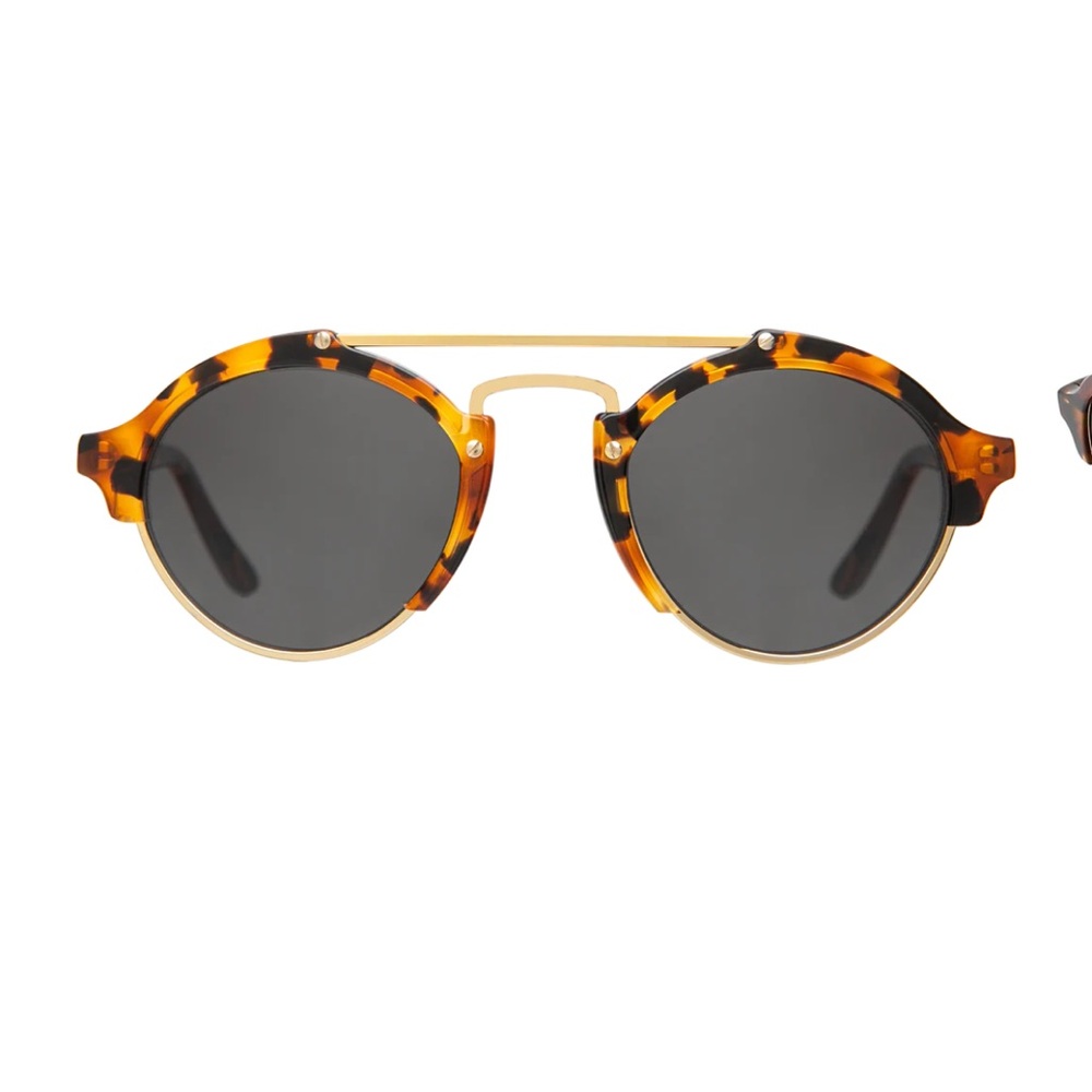 Illesteva Milan 2 Tortoiseshell Round Sunglasses. - Picture 6 of 11
